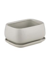 Beurrier Nestle, Grès cérame, Beige, larg. 15 x haut. 8 cm