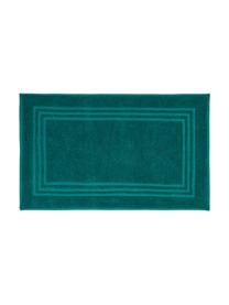 Tappeto bagno in tinta unita Gentle, 100% cotone, Verde smeraldo, Larg. 50 x Lung. 80 cm