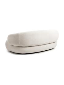 Nierensofa Alba (2-Sitzer) aus Teddyfell, Bezug: Teddy (100% Polyester) De, Gestell: Massives Fichtenholz, FSC, Füße: Kunststoff, Teddy Off White, B 185 x T 114 cm, Rückenlehne rechts