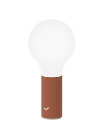 Lampada portatile da esterno Aplô, Paralume: polietilene, Bianco, ocra rossa, Ø 12 x Alt. 25 cm