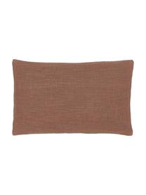 Housse de coussin brun Penny, 100 % coton, Brun, larg. 30 x long. 50 cm