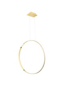 Grande suspension LED artisanale Tim, Doré, haute brillance, larg. 78 x haut. 78 cm
