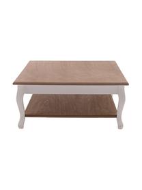 Mesa de centro Woodi, Madera de abeto, Beige, marfil, An 80 x Al 35 cm