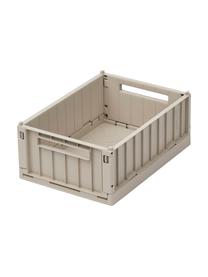 Klappboxen Weston van gerecycled kunststof, klein, 2 stuks, Gerecycled kunststof, Beige, B 25 x H 10 cm