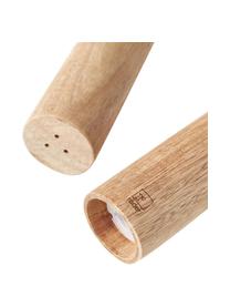 Zout- en peperstrooier Wooden, set van 2, Hout, Licht hout, Ø 4 x H 10 cm