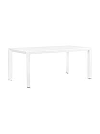 Tavolo da giardino Kirby, Alluminio verniciato a polvere, Bianco, Larg. 180 x Prof. 90 cm