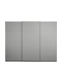 Schwebetürenschrank Mia, 3-türig, Holzwerkstoff aus heimischen Hölzern aus nachhaltiger Forstwirtschaft, beschichtet, Grau, B 270 x H 210 cm