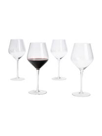 Copas de vino tinto sopladas artesanalmente Ays, 4 uds., Vidrio, Transparente, Ø 7 x Al 25 cm, 700 ml