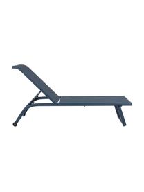 Gartenliege Taylor mit Rollen, Gestell: Aluminium, pulverbeschich, Rollen: Kunststoff, Dunkelblau, B 70 x L 182 cm