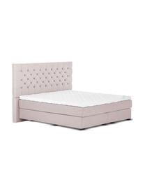 Letto boxspring premium Pheobe, Materasso: a molle insacchettate a 7, Piedini: legno di faggio massiccio, Rosa cipria, 160 x 200