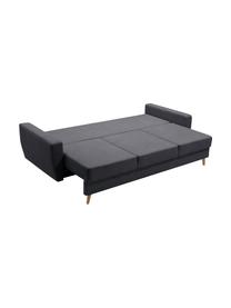 Sofa z funkcją spania i miejscem do przechowywania Bueno (3-osobowa), Tapicerka: 100% poliester, Antracytowy, S 231 x G 92 cm