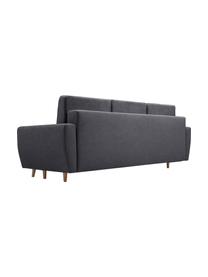 Sofa z funkcją spania i miejscem do przechowywania Bueno (3-osobowa), Tapicerka: 100% poliester, Antracytowy, S 231 x G 92 cm