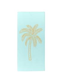 Telo mare leggero con motivo palma Palmtree, 55% poliestere, 45% cotone
Qualità molto leggera 340 g/m², Turchese, giallo, Larg. 70 x Lung. 150 cm