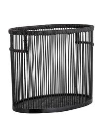 Panier de rangement bambou Julin, Bambou, Noir, larg. 36 x haut. 28 cm