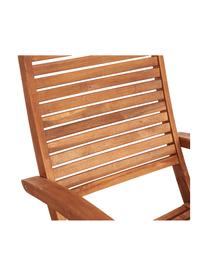 Skládací židle s područkami Somerset, 2 ks, Akátové dřevo