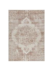 Tapis vintage Garonne, Brun cuivré, beige