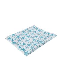 Waterafstotend tafelkleed Starbone, Polyester, Wit, blauw, Voor 6 - 8 personen (B 140 x L 240 cm)