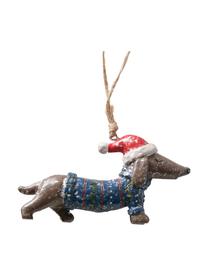 Adornos navideños Waldi, 2 uds., Plástico, Marrón, verde, rojo, An 10 x Al 9 cm