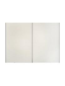 Schuifdeurkast Oliver met 2 deuren, inclusief montageservice, Frame: panelen op houtbasis, gel, Wit, 302 x 225 cm