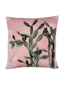 Housse de coussin 50x50 rose vert Montezuma, Rose, vert