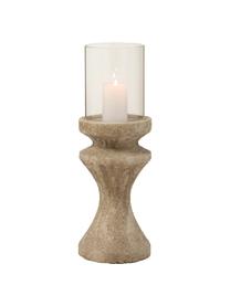 Candelero Rustic, Candelabro: hormigón, Beige, Ø 15 x Al 43 cm