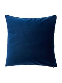 Housse de coussin 40x40 bleu foncé Adelaide, Bleu foncé, larg. 40 x long. 40 cm