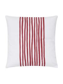 Poszewka na poduszkę Corey, 100% bawełna, Biały, ciemny czerwony, S 40 x D 40 cm