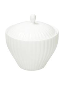 Azucarero de porcelana Radius, Porcelana fina de hueso (porcelana)
Fine Bone China es una pasta de porcelana fosfática que se caracteriza por su brillo radiante y translúcido., Blanco, Ø 11 x Al 9 cm