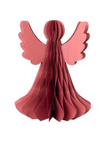 Objet décoratif XL Angel, Carton, Rouge, Ø 21 x haut. 27 cm