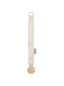 Attache tétine en coton bio Dandelion, Crème, beige, long. 20 cm