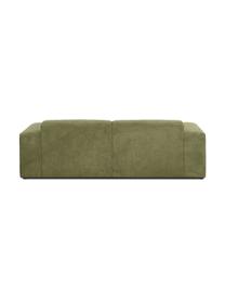 Cord-Sofa Melva (3-Sitzer), Bezug: Cord (92% Polyester, 8% P, Gestell: Massives Kiefernholz, FSC, Füße: Kunststoff, Cord Olivgrün, B 238 x T 101 cm