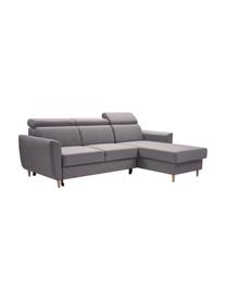 Sofa narożna z funkcją spania i miejscem do przechowywania Gusto (4-osobowa), Tapicerka: 100% poliester, Szary, S 235 x G 170 cm