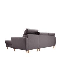 Sofa narożna z funkcją spania i miejscem do przechowywania Gusto (4-osobowa), Tapicerka: 100% poliester, Szary, S 235 x G 170 cm