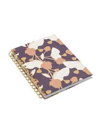 Cuaderno Lotus, Lila, rosa, amarillo, blanco, An 16 x Al 21 cm