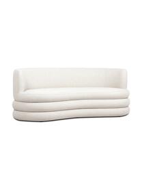 Sofa Solomon (3-osobowa), Tapicerka: 56% wiskoza, 21% polieste, Nogi: tworzywo sztuczne, Kremowobiała tkanina, S 193 x G 92 cm