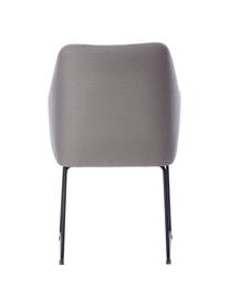 Stolička s opierkami Isla, Sivá, čierna, Š 60 x H 62 cm