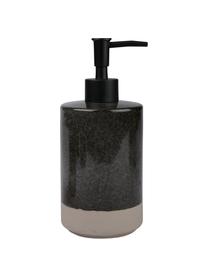 Dispenser sapone in ceramica Grego, Ceramica, Grigio scuro, beige, nero, Ø 8 x Alt. 19 cm