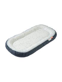 Babynestje Dreamy Dots, Bekleding: 100% katoen, Oeko-Tex-gec, Matras: 100% PU-schuimstof, Blauw, B 50 x L 93 cm