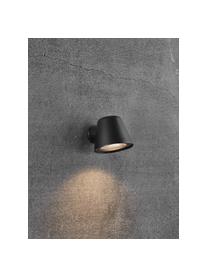 Vonkajšia nástenná lampa Aleria, Čierna, Š 12 x V 11 cm