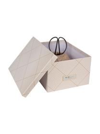 Caja Gustav, Caja: cartón laminado, Dorado, blanco, An 23 x Al 15 cm