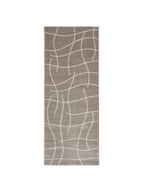 In- & Outdoor-Läufer Lillyan in Taupe, 100% Polypropylen, Taupe, Cremefarben, B 80 x L 200 cm