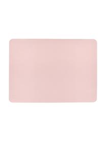 Manteles individuales de cuero sintético Pik, 2 uds., Plástico (PVC) es aspecto de cuero, Rosa, An 33x L 46 cm