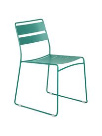 Chaise de jardin métal, empilable Lina, Vert