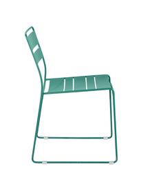 Chaise de jardin métal, empilable Lina, Vert