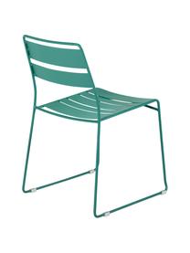 Chaise de jardin métal, empilable Lina, Vert