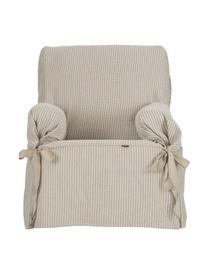 Funda de sillón Giovanna, Algodón sanforizado, Beige, crudo, An 120 x Al 110 cm