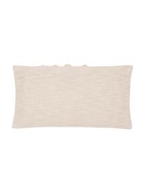 Housse de coussin en coton bio à tissage grossier Sunrise, Beige clair