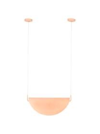 Design LED-Pendelleuchte Rani aus Glas, Lampenschirm: Glas, Baldachin: Metall, beschichtet, Rosa, 74 x 28 cm