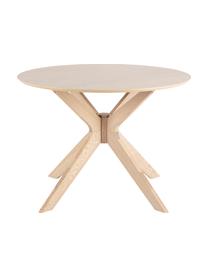 Tavolo rotondo Duncan Ø105 cm, Gambe: legno di quercia massicci, Finitura in legno di quercia, Ø 105 x Alt. 75 cm