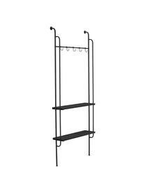 Metall-Wandgarderobe Zilia, Gestell: Metall, beschichtet, Schwarz, B 76 x H 180 cm